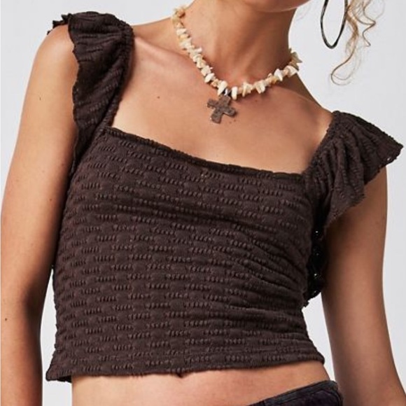 Free People Tops - NWOT Free People Forever Now Top Chocolate Brown